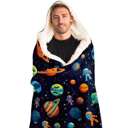 Space Adventure Hooded Blanket