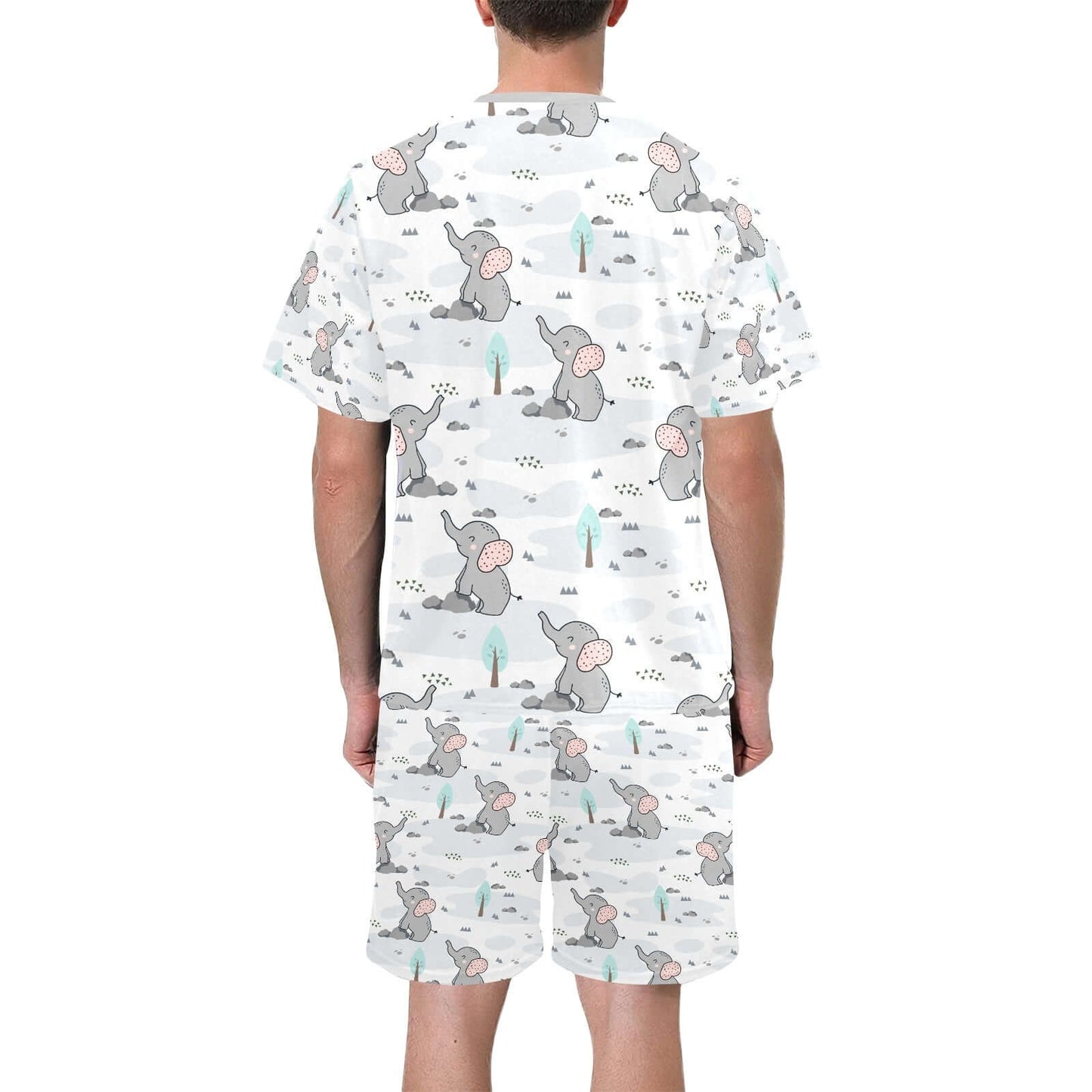 Elephants Short Pajama Set