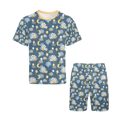 Puppy Pilot Nighttime Short Pajama Set