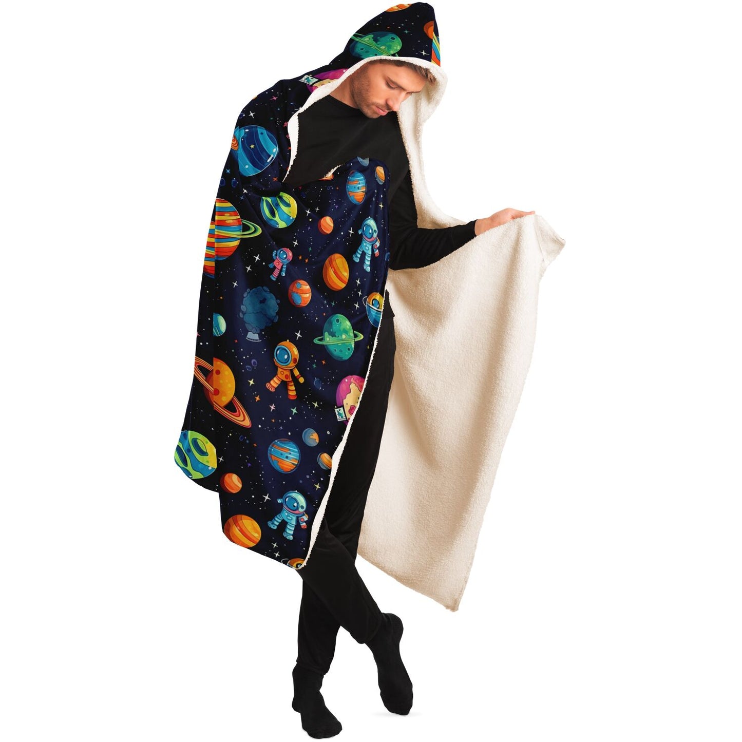 Space Adventure Hooded Blanket