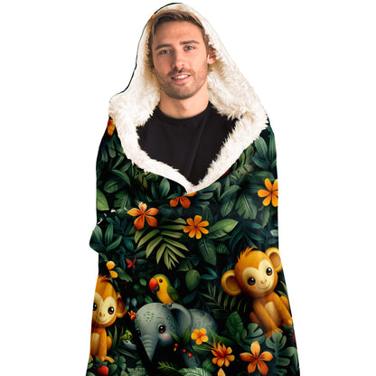 Jungle Adventure Hooded Blanket