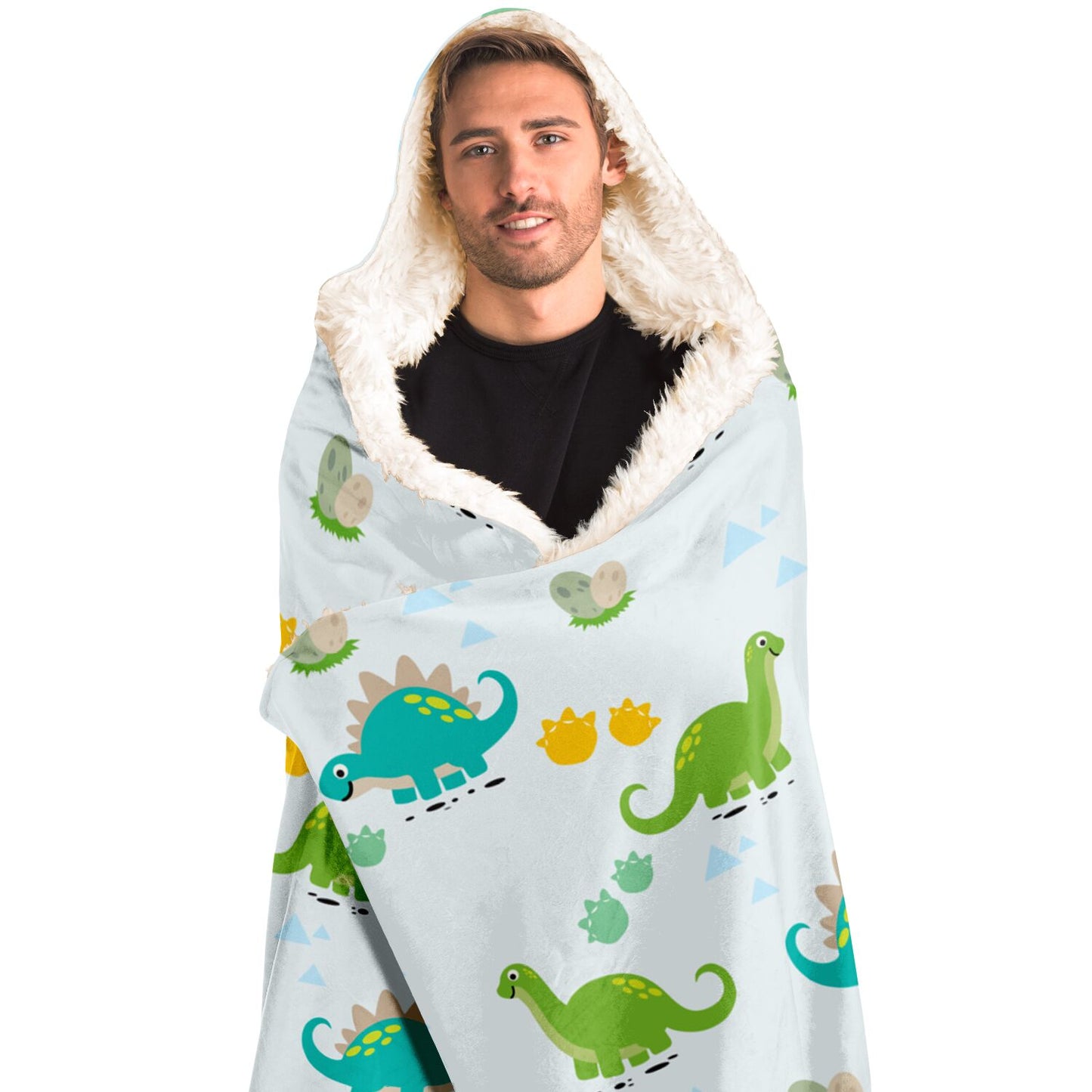 Dino Hooded Blanket