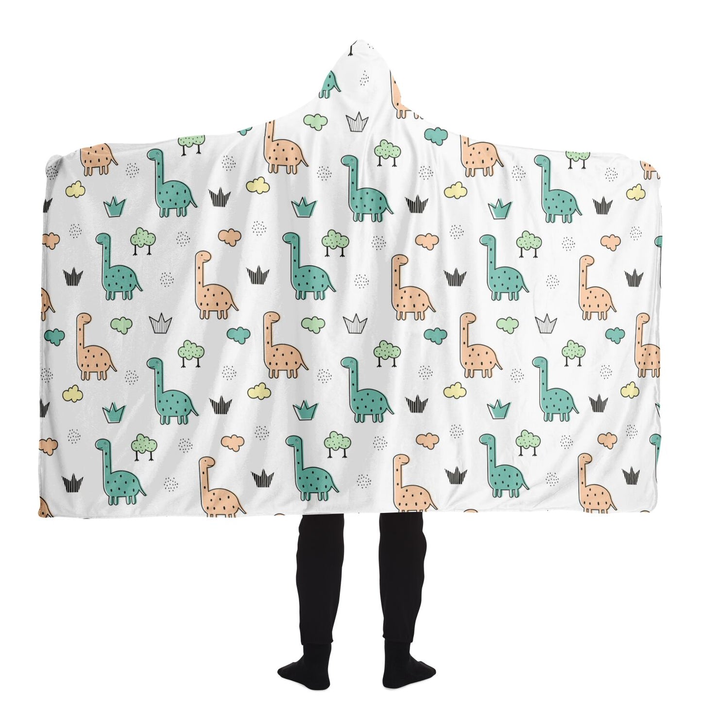 Dino Hooded Blanket