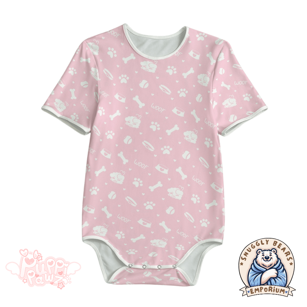 Puppi Pawz - Baby Pink Paws Onesie